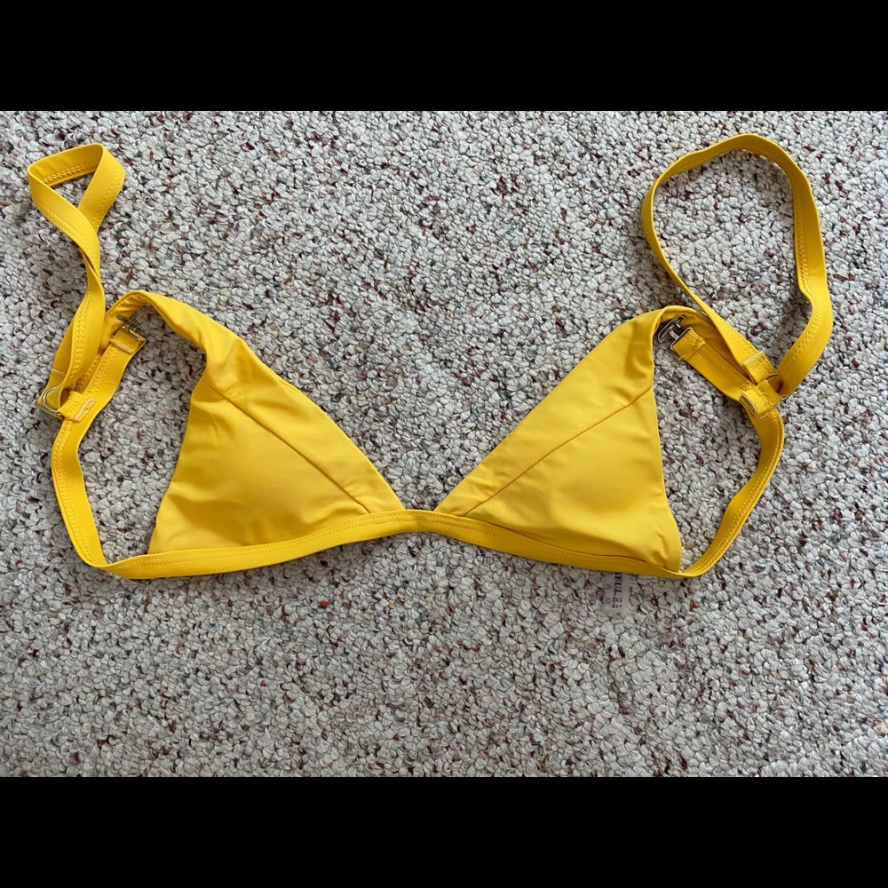 Yellow bikini top